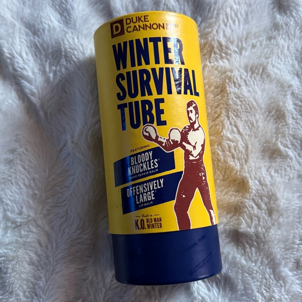 Duke Cannon Winter Survival Tube - Yellow and Blue